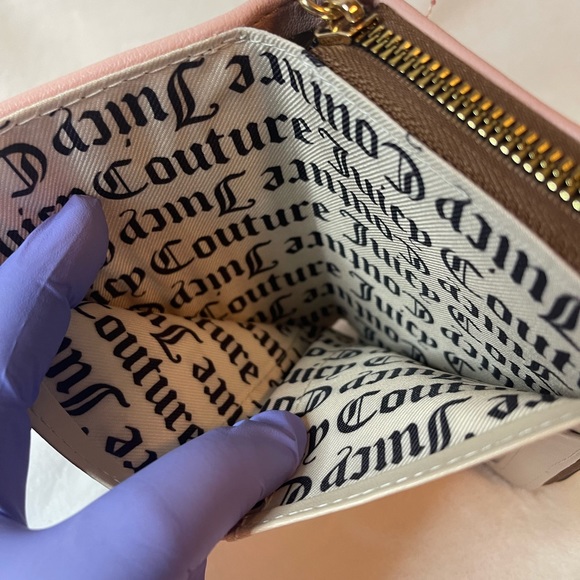 Juicy Couture tan and pink accent wallet, NWT - Picture 3 of 9